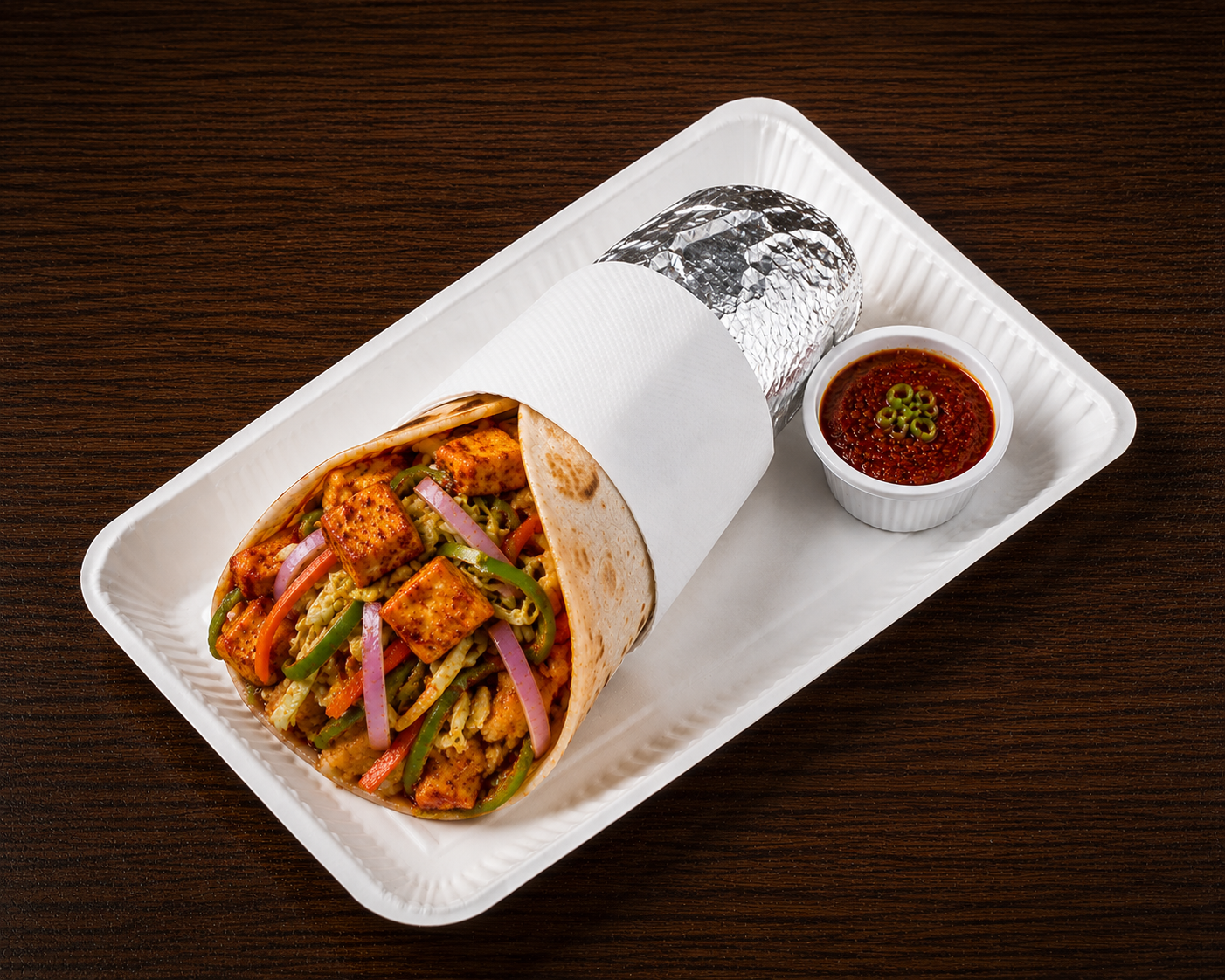 Paneer Schezwan Frankie