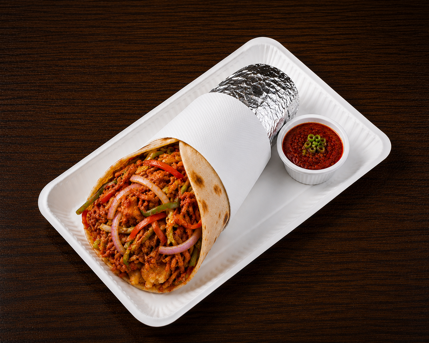 Spicy Chicken Frankie 